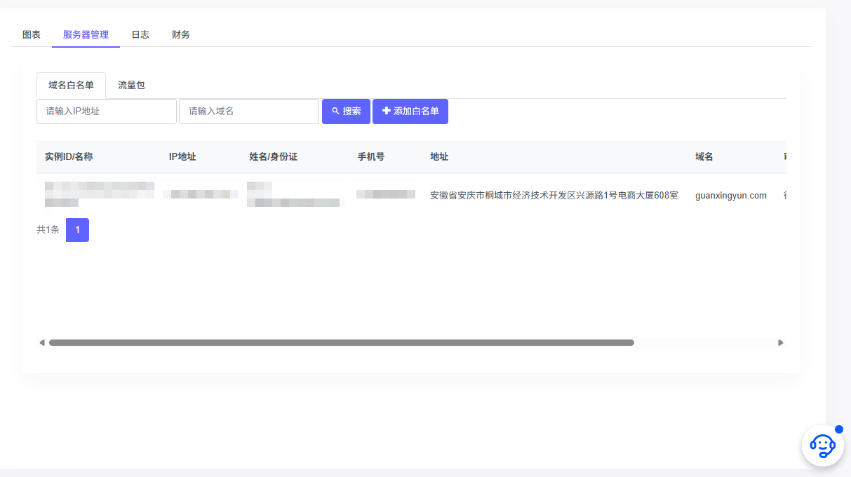 域名白名单管理